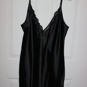 INC Black Lace Slip Dress